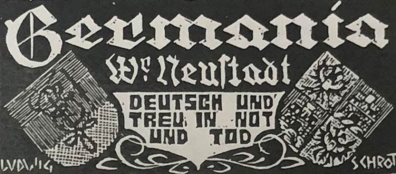 Deckblatt des Germania-Liederbuchs
