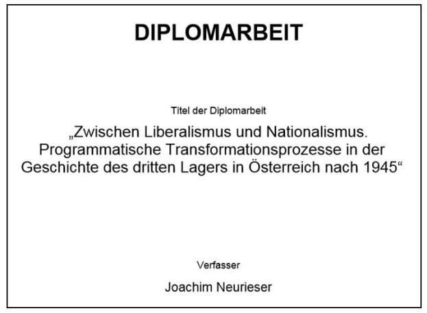 Screenshot Diplomarbeit mit Link