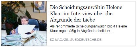 Ausschnitt aus dem Klaar-Interview