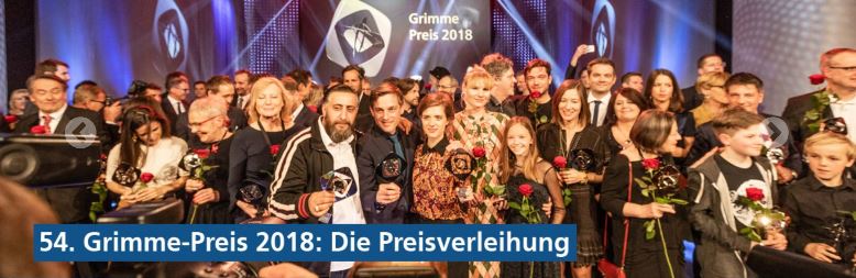 Siegerbild Grimmepreis-Verleihung