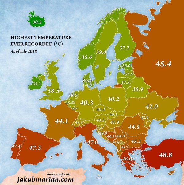 Historische Hochsttemperaturen In Europa Blog Von Armin Wolf