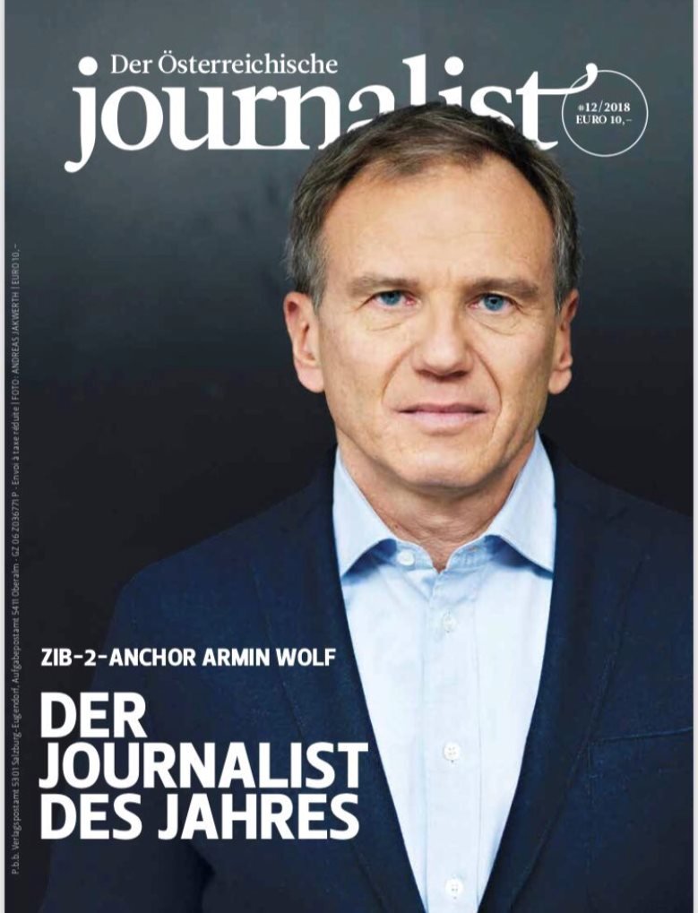 Cover "Der österreichische Journalist": "Journalist des Jahres"