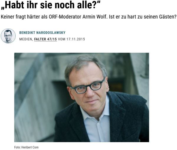 Faksimile Falter-Titel + Foto