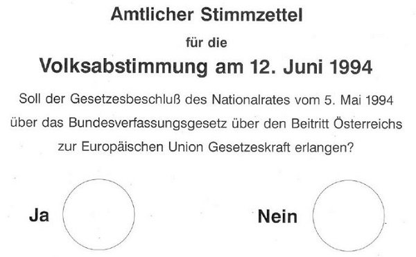 Stimmzettel EU-Referendum