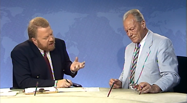 Elmar Oberhauser interviewt Willy Brandt
